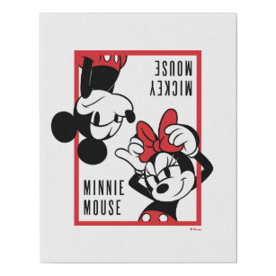 MINNIE MOUSE ONLY  £7.99 Design C CANVAS PICTURE 10" x 10" 