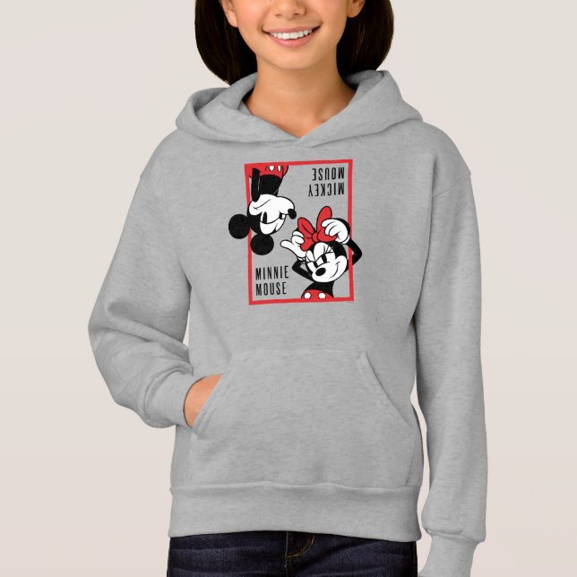 Mickey and Minnie | Cute Combo Design Hoodie (Front)