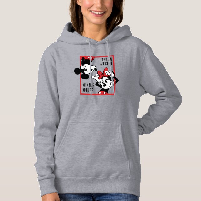 Mickey and Minnie | Cute Combo Design Hoodie (Front)