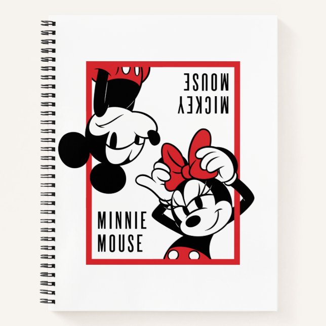 Mickey and Minnie | Cute Combo Design Notebook (Front)