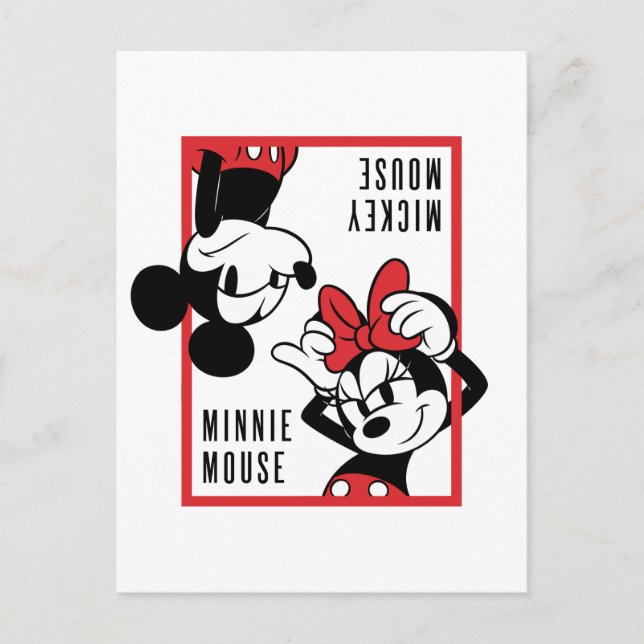 Mickey and Minnie | Cute Combo Design Postcard (Front)