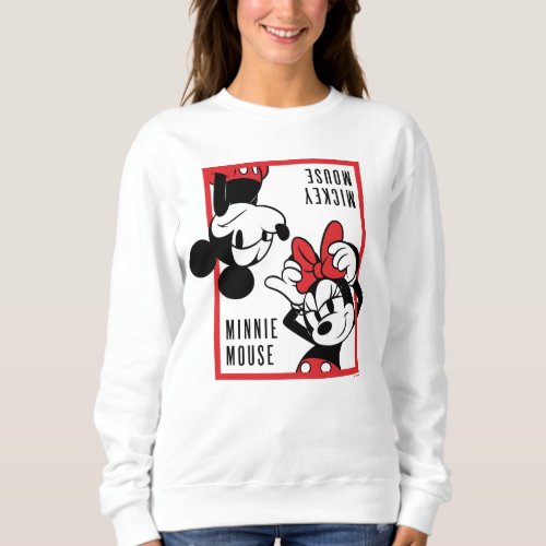 Mickey and Minnie  Cute Combo Design Sweatshirt