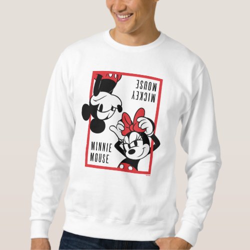 Mickey and Minnie  Cute Combo Design Sweatshirt