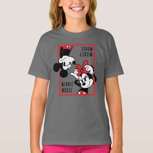 Mickey and Minnie  Cute Combo Design T_Shirt