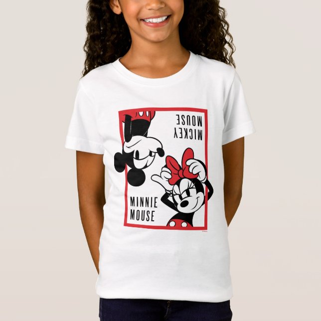 Mickey and Minnie | Cute Combo Design T-Shirt (Front)