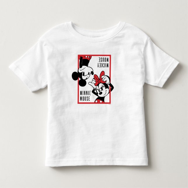 Mickey and Minnie | Cute Combo Design Toddler T-shirt (Front)