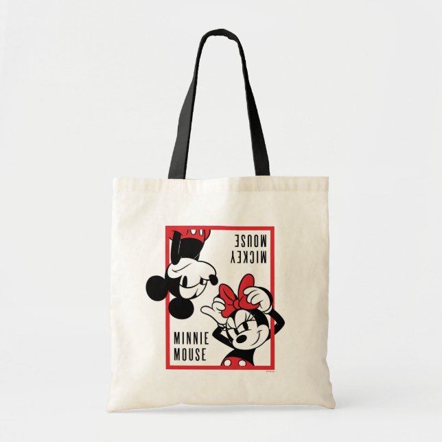 Mickey and Minnie | Cute Combo Design Tote Bag (Front)