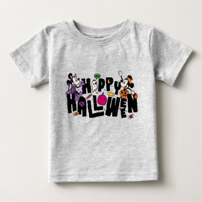 Mickey and Minnie - Happy Halloween Baby T-Shirt