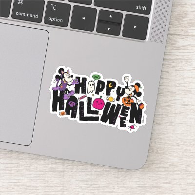 Mickey and Minnie - Happy Halloween Sticker