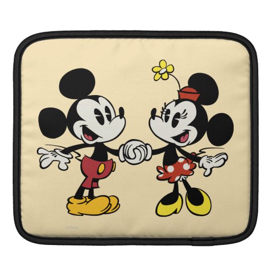 Mickey and Minnie Holding Hands Sleeve For iPads (Back)
