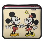 Mickey and Minnie Holding Hands Sleeve For iPads (Front Device)