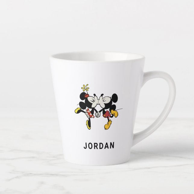 Mickey and Minnie Kissing Latte Mug (Right)