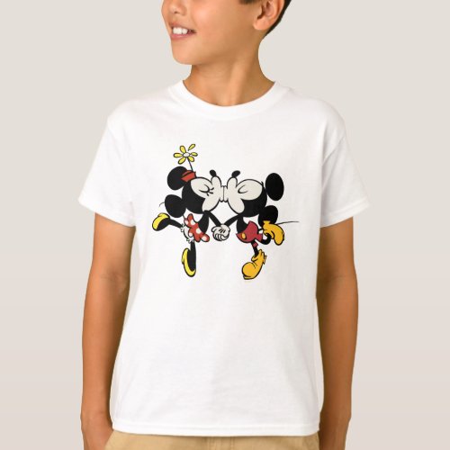 Mickey and Minnie Kissing T_Shirt