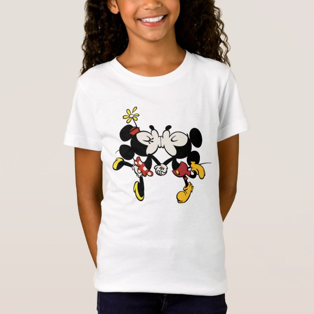 Mickey and Minnie Kissing T-Shirt (Front)