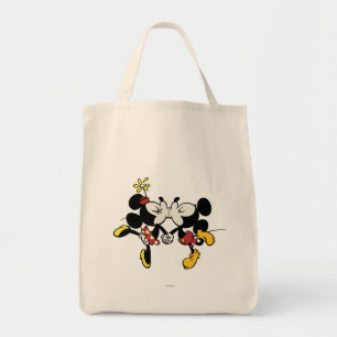 Mickey and Minnie Kissing Tote Bag