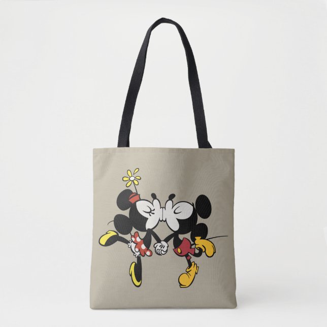 Mickey and Minnie Kissing Tote Bag (Front)