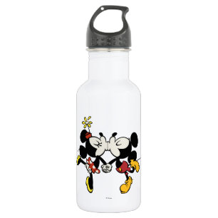 Mickey and Minnie Kissing Water Bottle