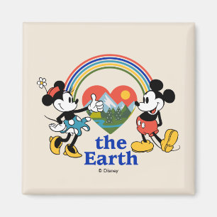 Mickey and Minnie Love the Earth Magnet