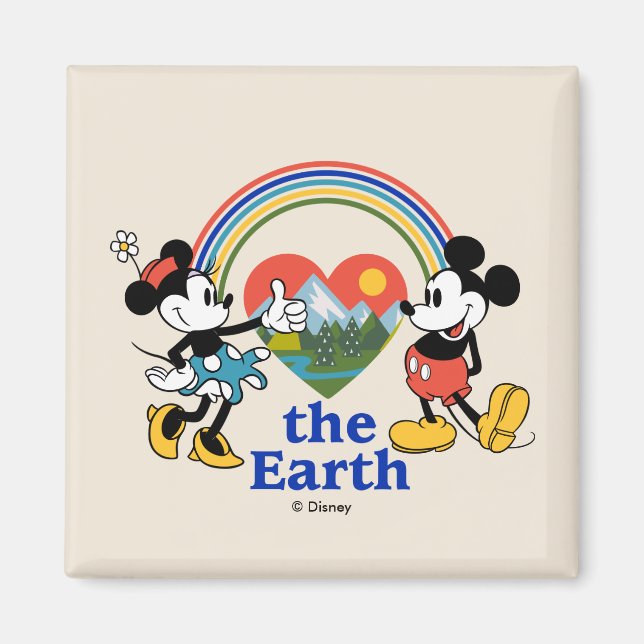 Mickey and Minnie | Love the Earth Magnet (Front)