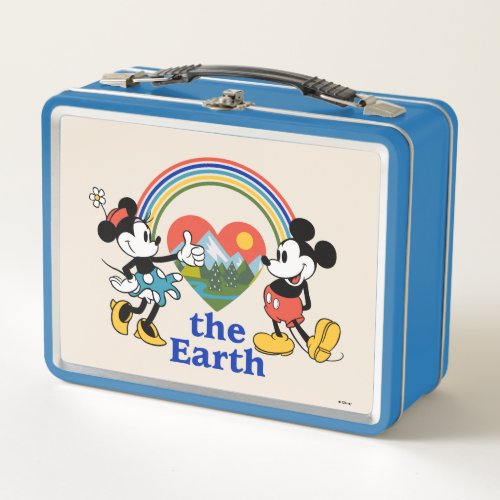 Mickey and Minnie  Love the Earth Metal Lunch Box