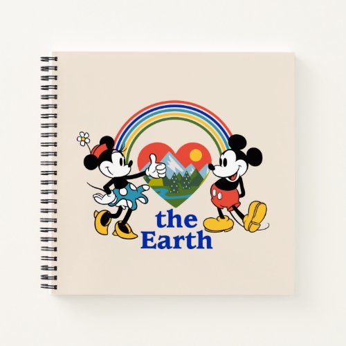 Mickey and Minnie  Love the Earth Notebook