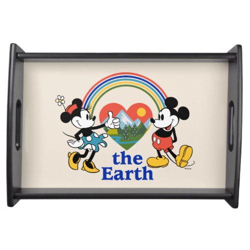 Mickey and Minnie  Love the Earth Serving Tray