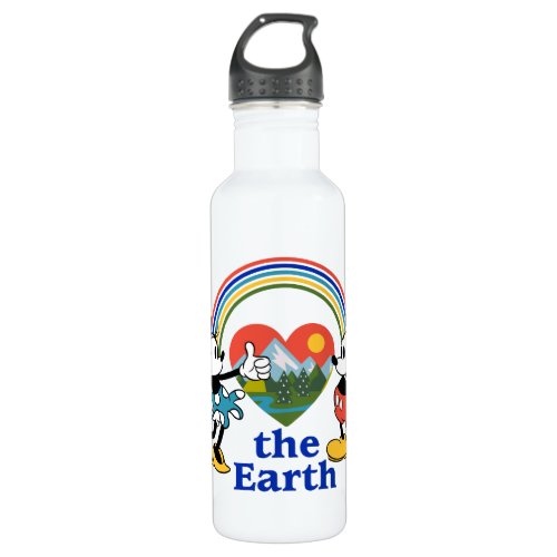 Mickey and Minnie  Love the Earth Stainless Steel Water Bottle