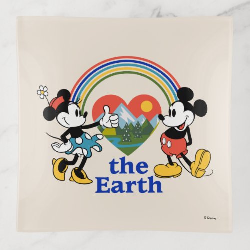 Mickey and Minnie  Love the Earth Trinket Tray