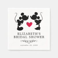 Mickey and Minnie Silhouette | Bridal Shower