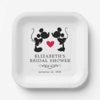 Mickey and Minnie Silhouette | Bridal Shower