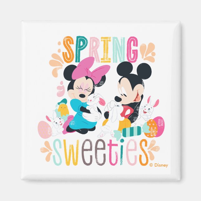 Mickey and Minnie | Spring Sweeties Magnet (Front)
