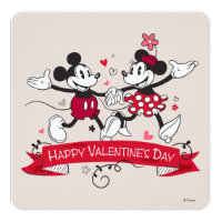 Mickey and Minnie Valentine Card