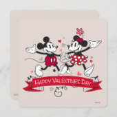 Mickey and Minnie Valentine Holiday Card (Front/Back)