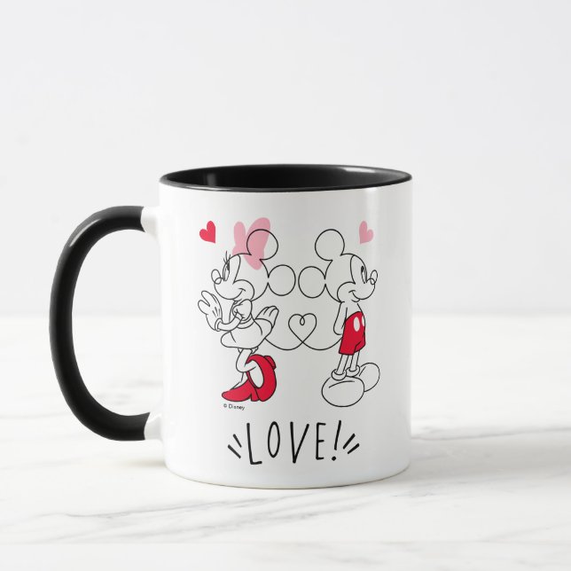 Mickey and Minnie | Valentine's Day Love Mug (Left)