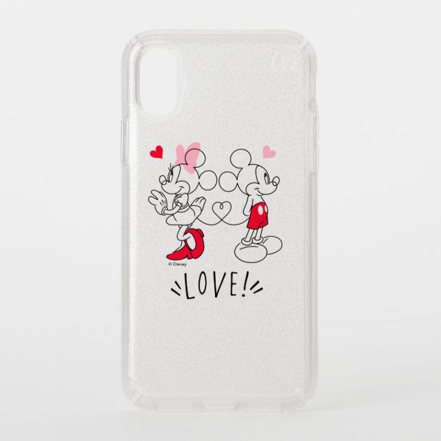 Mickey and Minnie | Valentine's Day Love Speck iPhone XS Case (Front)