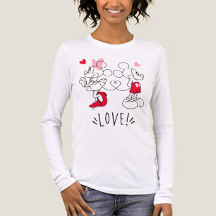 Mickey and Minnie   Valentine's Day Love Tri-Blend Shirt