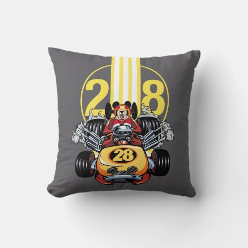 Mickey and the Roadster Racers  Mickey Throw Pillow