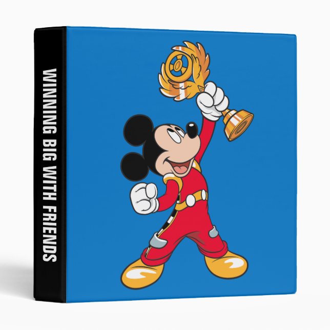 Mickey and the Roadster Racers | Mickey & Trophy 3 Ring Binder (Front/Spine)