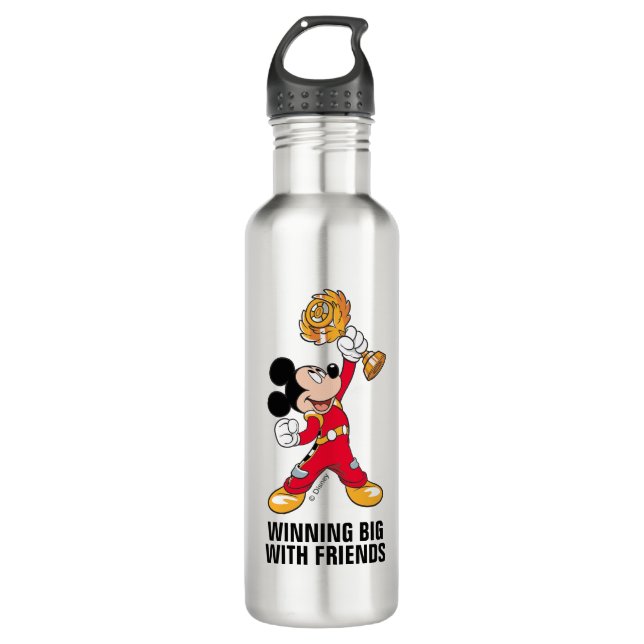 Mickey and the Roadster Racers | Mickey & Trophy Water Bottle (Front)