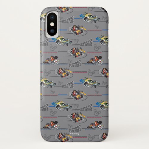 Mickey and the Roadster Racers Pattern iPhone X Case