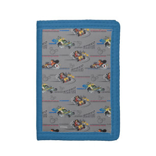 Mickey and the Roadster Racers Pattern Tri-fold Wallet