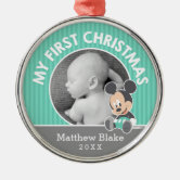 Mickey baby's first cheap christmas ornament