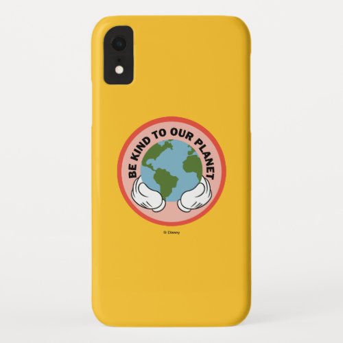 Mickey  Be Kind to Our Planet iPhone XR Case