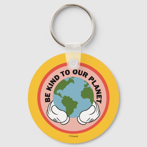 Mickey  Be Kind to Our Planet Keychain