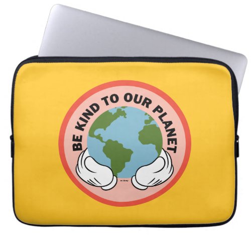 Mickey  Be Kind to Our Planet Laptop Sleeve