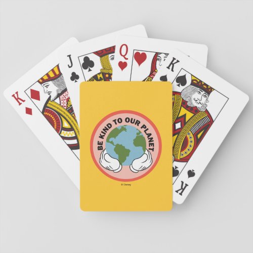 Mickey  Be Kind to Our Planet Poker Cards