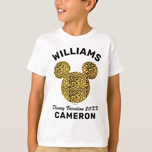 Mickey Cheetah  Family Vacation and Year T_Shirt