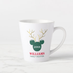Mickey Christmas Family Vacation Latte Mug
