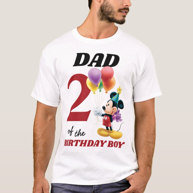 Mickey | Dad of the Birthday Boy T-Shirt (Front)