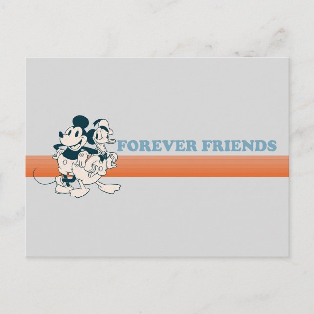 Mickey & Donald - Forever Friends Postcard (Front)